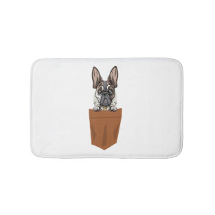 Hund in Pocket Funny Puppy for Dog Lovers Bulldog Badematte