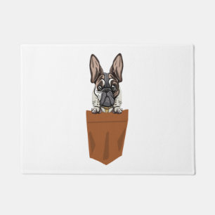 Hund in Pocket Funny Puppy for Dog Lovers Bulldog  Fußmatte