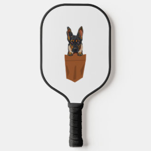 Hund in Pocket Funny Puppy for Dog Lovers Rottweil Pickleball Schläger