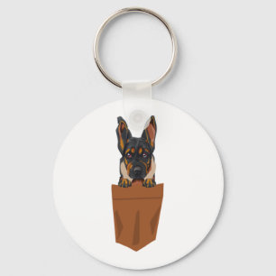 Hund in Pocket Funny Puppy for Dog Lovers Rottweil Schlüsselanhänger