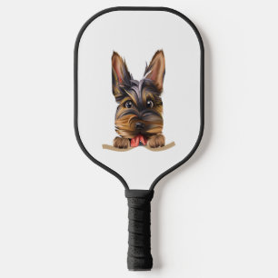 Hund in Pocket Funny Puppy for Dog Lovers Yorkshir Pickleball Schläger