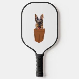 Hund in Pocket Funny Puppy for Dog Lovers Yorkshir Pickleball Schläger