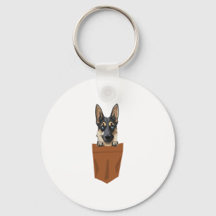 Hund in Pocket Funny Puppy für Hunde Liebhaber Ger Schlüsselanhänger