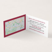 Hund in Roter Blanket, Adoption des Hauses im Deta Visitenkarten (Innenseite)