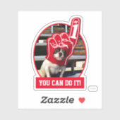 Hund in Schaumhand Aufkleber (Blatt)