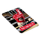 Hund in Schaumhand Magnet (Rechte Seite)