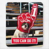 Hund in Schaumhand Mousepad (Vorne)