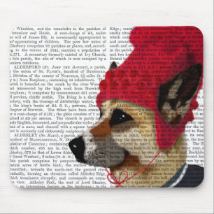 Hund in Ski-Strickjacke 2 Mousepad