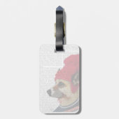 Hund in Ski Sweater 2 Gepäckanhänger (Rückseite vertikal)