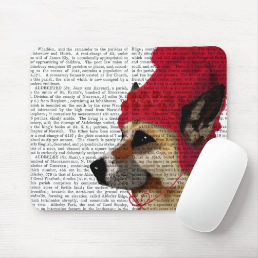Hund in Ski Sweater 2 Mousepad (Mit Mouse)