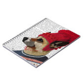 Hund in Ski Sweater 2 Notizblock (Linke Seite)