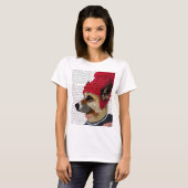 Hund in Ski Sweater 2 T-Shirt (Vorne ganz)