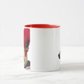 Hund in Ski Sweater 2 Tasse (Zentrum)