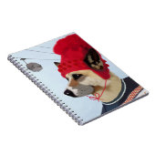 Hund in Ski Sweater Notizblock (Rechte Seite)