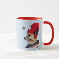 Hund in Ski Sweater