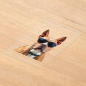 Hund in Sonnenbrille, Größe: 5" x 7" Acryleinladungen (Ablage )