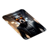 Hund in Sonnenbrille Magnet (Rechte Seite)