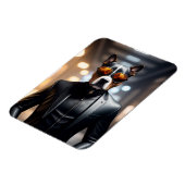 Hund in Sonnenbrille Magnet (Linke Seite)