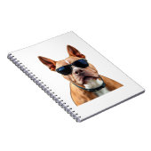 Hund in Sonnenbrille Spiral Notebook Notizblock (Rechte Seite)