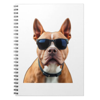 Hund in Sonnenbrille Spiral Notebook Notizblock