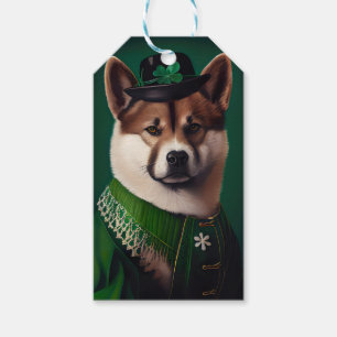 Hund in St. Patrick's Day Dress Geschenkanhänger