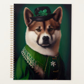 Hund in St. Patrick's Day Dress Planer (Vorderseite)