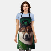 Hund in St. Patrick's Day Dress Schürze (Getragen)