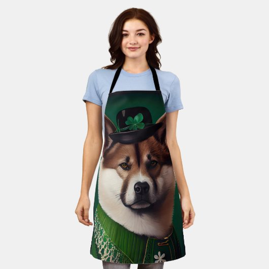 Hund in St. Patrick's Day Dress Schürze (Getragen)