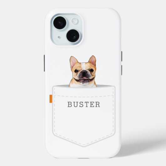 Hund in Tasche | Benutzerdefiniertes Foto für Haus Case-Mate iPhone Hülle (Rückseite)