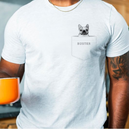 Hund in Tasche | Benutzerdefiniertes Foto für Haus T-Shirt