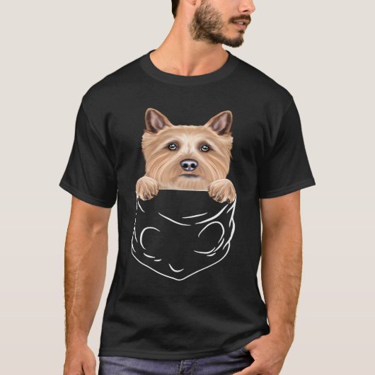 Hund In Tasche Norwich Terrier Hund T-Shirt (Vorderseite)