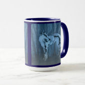 Hund in Wäldern Tasse (VorderseiteRechts)