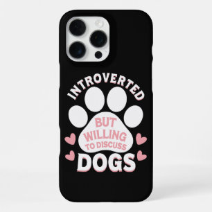 Hund Introvertiert, Aber Bereit Über Hunde Zu Disk iPhone 16 Pro Max Hülle