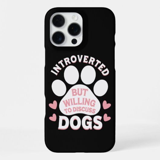Hund Introvertiert, Aber Bereit Über Hunde Zu Disk iPhone Hülle (Rückseite)