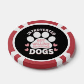 Hund Introvertiert, Aber Bereit Über Hunde Zu Disk Pokerchips (Einzeln)