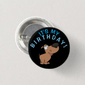 Hund ist Geburtstag! Button (Vorne & Hinten)