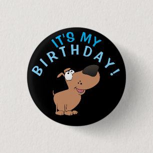 Hund ist Geburtstag! Button