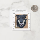 Hund ist glücklich geworden! Postkarte (Vorderseite/Rückseite Beispiel)