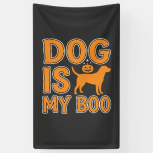 Hund ist mein Boo Halloween Hund Banner