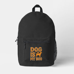 Hund ist mein Boo Halloween-Hund Bedruckter Rucksack