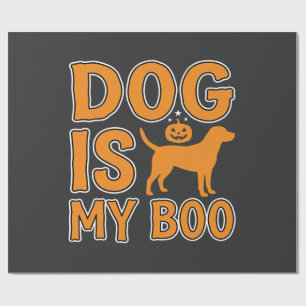 Hund ist mein Boo Halloween Hund Geschenkpapier