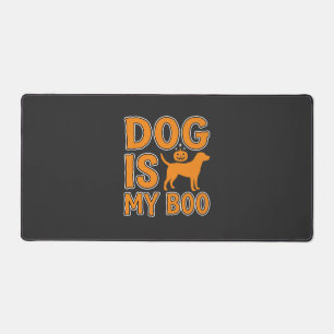 Hund ist mein Boo Halloween-Hund Schreibtischunterlage