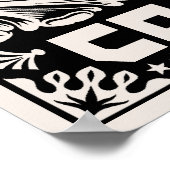 Hund ist mein Co-Pirate Poster (Ecke)