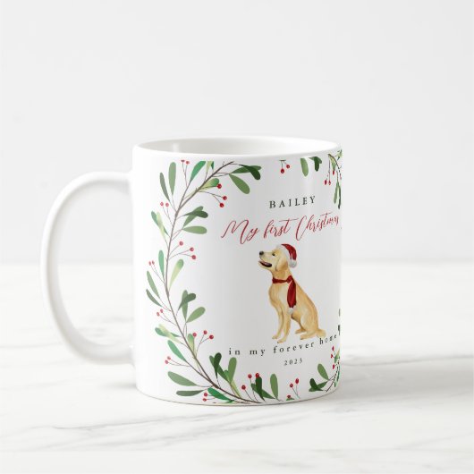 Hund ist mein erstes Weihnachtsfest und mein Name Kaffeetasse (Links)