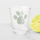 Hund ist mein Glücksbringer Schnapsglas (Rückseite)