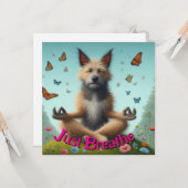 Hund ist ruhig geworden karte (Vorderseite/Rückseite Beispiel)