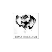 Hund ist Soul der Jagd Gummistempel (Prägung)