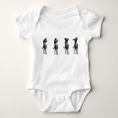 Hund ist verwirrt baby strampler (Vorderseite)