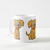Hund ist verwirrt Kaffee Kaffeetasse (Vorderseite Links)
