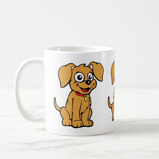 Hund ist verwirrt Kaffee Kaffeetasse (Links)